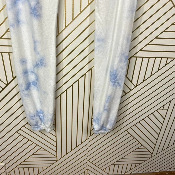 SoulCycle‎ Tie Dye Joggers Blue/White Tie Waist - Picture 8 of 12